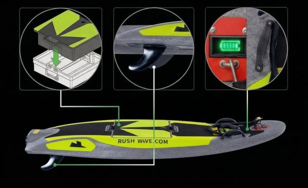 rush-wave-864ea2da-7e11-493d-81e0-eabc6cd30cd1 Rush Wave Rider H1 12KW electric surfboard - photo 3