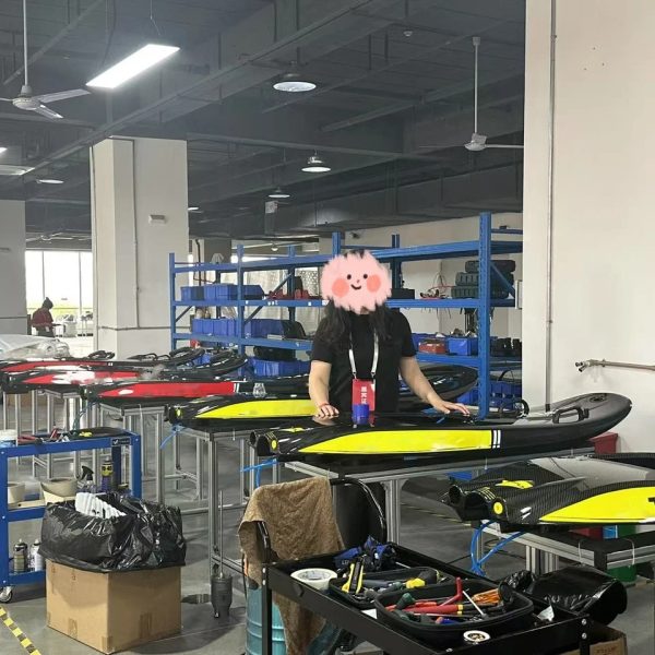 Rush Wave Raptor ADV 2 Rush Wave Raptor ADV jet surfboards in the factory